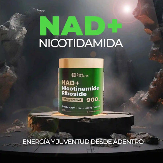 NAD+ NICOTINAMIDE RIBOSIDE + RESVERATROL (Energía Celular)