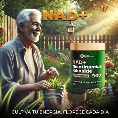 NAD+ NICOTINAMIDE RIBOSIDE + RESVERATROL (Energía Celular)