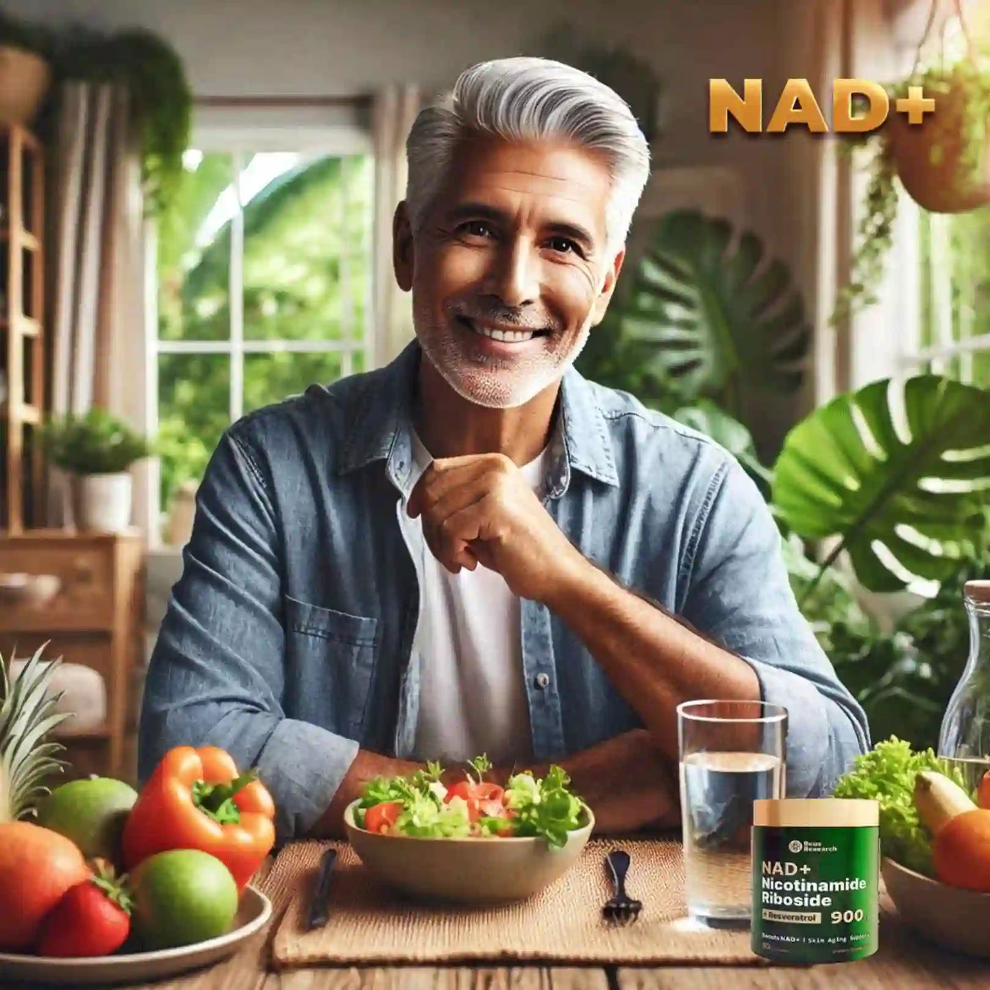 NAD+ NICOTINAMIDE RIBOSIDE + RESVERATROL (Energía Celular)