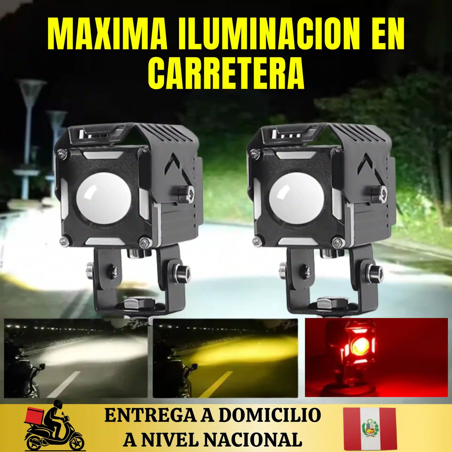 EXPLORADOR LUZ LED DELANTERO- TRIPLE TONALIDAD F-V