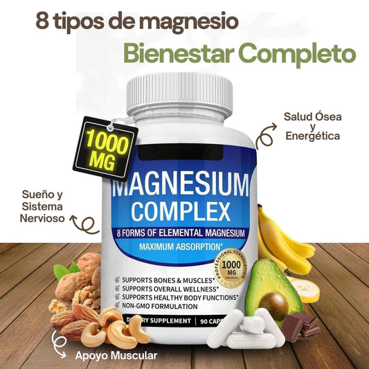 MAGNESIUM COMPLEX (8 tipos de magnesio en 1 sola cápsula)